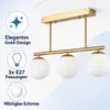 Stropné svietidlo MasterLED 3-žiarovkové zlaté, pre E27 Náhľad obrázku produktu 3