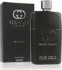 A black bottle of Gucci Guilty Pour Homme Eau de Parfum and its packaging are displayed against a white background. Podgląd zdjęcia produktu