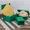 Creative Deco Zelený Dřevěná Krabice s Víkem a Uchy | 40 x Náhled obrázku produktu 7