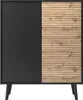 Zweitürige Kommode CONE KD104 Schwarz / Artisan Eiche Produktbild-Vorschau 8