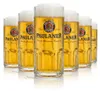 6x Paulaner Bier Glas 0,4l Krug Moldau Seidel Sahm Henkel Produktbild-Vorschau 1