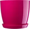 KADAX Pot de fleurs en plastique "Agen", pot avec soucoupe. Voir les images du produit 1