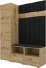 Garderoben-Set Nela II LUX, gepolsterte Garderobe 150 cm Produktbild-Vorschau 1