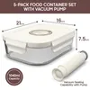 Elzusha – Set aus 5 Glasbehältern für die Vakuumverpackung Produktbild-Vorschau 3