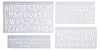 WEDO Schriftschablonen Set Schrifthöhen: 5 mm 10 mm 20 mm Produktbild-Vorschau 4