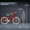 Milord Komfort Stadtfahrrad Fahrrad mit Korb Damenfahrrad, Produktbild-Vorschau 3