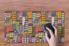 MuchoWow® Mauspad Mousepad Haus - Regenbogen - Muster 60x30 Produktbild-Vorschau 4