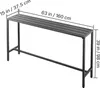 SucceBuy Bartisch, 1600 x 375 x 980 mm, rechteckiger Produktbild-Vorschau 8