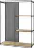Wandregal mit 3 Etagen - ca. 40x50x11,5 cm - Metal / Holz Produktbild-Vorschau 1