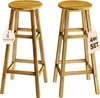 Two wooden bar stools are shown against a white background. Anteprima dell’immagine prodotto