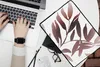MuchoWow® Laptop Hülle 13 Zoll Blättern - Design - Abstrakt Produktbild-Vorschau 2