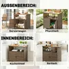 Outsunny Servierwagen Rattan Küchenwagen Produktbild-Vorschau 9