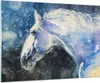 Bilder auf glas - Einteilig - Pferd Aquarell Porträt - Produktbild-Vorschau 1