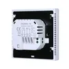 The back of a white thermostat with connection terminals and wiring diagrams. Podgląd zdjęcia produktu