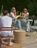 H.O.C.K. Maribel Outdoor Hocker Pouf rund mit Keder Produktbild-Vorschau 7