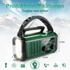 Tekoo Kurbelradio 10000mAh Notfallradio mit Powerbank Solar Produktbild-Vorschau 4
