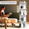 OYAJIA Bücherregal Drehbare Bücherregal, 4 Etagen Produktbild-Vorschau 7