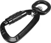 360° drehbarer Karabiner, 4Kn, 2Stk, Schwarz Produktbild-Vorschau 2
