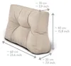 Beautissu 2X coussins de dossier Coussins de palette Voir les images du produit 4