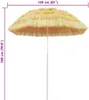 vidaXL Strandschirm Natur 180 cm Hawaii-Stil Produktbild-Vorschau 4