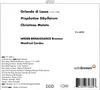 Orlando di Lasso (Lassus) (1532-1594): Prophetiae Produktbild-Vorschau 2