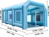 An inflatable spray booth with dimensions labeled. Náhľad obrázku produktu