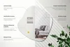 Nástenné zrkadlo – 48,3 x 47,9 cm – Dizajnové zrkadlo – Náhľad obrázku produktu 4