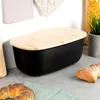 Portapane Nero con Coperchio Tagliere in Plastica di Alta Anteprima dell’immagine prodotto 21