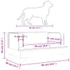 vidaXL Hundebett Dunkelgrau 60x40x30 cm Samt -  Hundebetten Produktbild-Vorschau 8