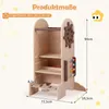 COSTWAY 4 v 1 učebná veža pre deti s šmýkačkou, Montessori Náhľad obrázku produktu 3