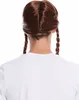 WIG ME UP Perücke Bart Wikinger Gallier Zöpfe Braun Produktbild-Vorschau 4