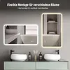 LED Badezimmerspiegel 60x120 cm mit Milchglasrand – Produktbild-Vorschau 9