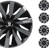 Sparco 4er Set 15" Zoll Radkappen Lazio SPC1591BKGR schwarz Produktbild-Vorschau 2