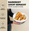 eluno Obstkorb - Brotkorb, aus schwarzem Metall & Bambus Ø Produktbild-Vorschau 4