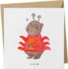 Mr. & Mrs. Panda Grußkarte Krebs Astrologie - Weiß - Produktbild-Vorschau 1