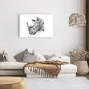 Poster - Poster ohne Rahmen - Nashorn Porträt Grafik - Produktbild-Vorschau 6