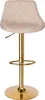 Cydro Gold Beige Velvet Barhocker Produktbild-Vorschau 6