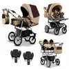 Zwillingskinderwagen 5 in 1 City Twin inkl. Autositze - 16 Produktbild-Vorschau 1