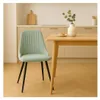 CALICOSY - Lot de 2 chaises pivotantes en tissu avec pieds Voir les images du produit 2