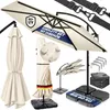 CASARIA® Ampelschirm 350 cm Komplettset inkl. 4 Gewichte & Produktbild-Vorschau 1