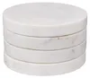Secret de Gourmet Untersetzer Glaser - 4x - Marmor - Weis Produktbild-Vorschau 3