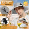 Sonnenhut mit breiter Krempe, UV-Schutz Kappe, Uni Produktbild-Vorschau 4