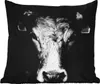 MuchoWow® Outdoor Kissen - Tiere - Kuh - Schwarz - Weiß - Produktbild-Vorschau 1