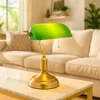 Tischleuchte, Bankerlampe, Zugkette, altmessing, grün, H 36 Produktbild-Vorschau 8