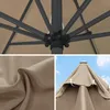 Sonnenschirm 3x3m quadratisch creme Garten Balkon knickbar Produktbild-Vorschau 6