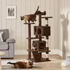 Yaheetech Kratzbaum Kletterbaum 139 cm H, Katzenbaum mit 3 Produktbild-Vorschau 1