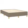 Bettgestell ohne Matratze Taupe 140x190 cm Stoff Produktbild-Vorschau 3