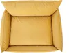 A top-down view of a yellow dog bed. Produktbild-Vorschau