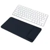 A silver keyboard and a black wrist rest are shown on a white background. Podgląd zdjęcia produktu
