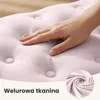 Ławka tapicerowana welurowa pikowana 100 cm MONACO Pudrowy Podgląd zdjęcia produktu 8